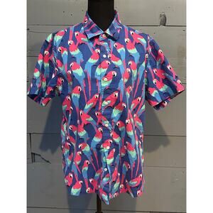 Bonobos Slim Fit Parrot Button Down Large